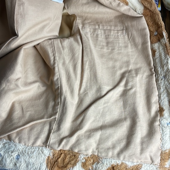 Vintage Fuzzy Animal Print Jacket Leather Collar - Picture 13 of 16